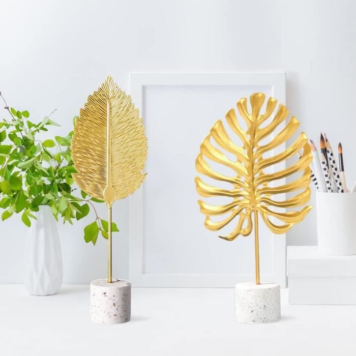 Lampadaire Feuilles De Ginkgo Dorées 160cm - Dépôt Style - Meubles