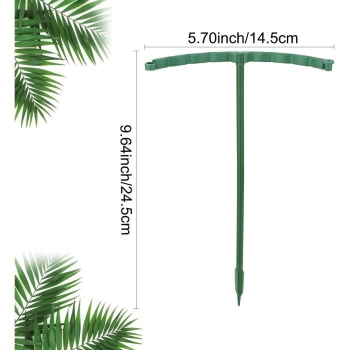 Kit De 20 Tuteurs Pour Plantes Avec Clips Et Tubes D'extension - Support Pour Tomates, Plantes Grimpantes Intérieur/extérieur