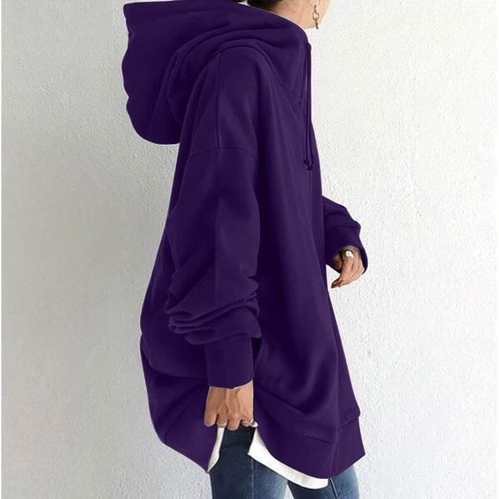 MANTEAU CABAN PARDESSUS 2023 Mode Sweat Capuche Femme Doubl