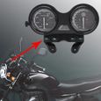 Akozon compteur de vitesse moto DC 12V moto moto 12000 tr/min LCD compteur de vitesse odomètre adapté pour YBR 125-3