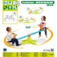 Balançoire Twister - FEBER - Tourne sur 360° - Pour Enfant à partir de 3 ans - Vert et Bleu-3