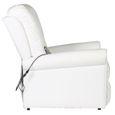 844MAGICSALE®Fauteuil de massage Fauteuil Electrique|Fauteuil de soins|Relaxation de Salon Blanc Similicuir,78 x 94 x 91 cm BEST Oct-3