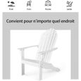 RELAX4LIFE Fauteuil de Jardin en Bois d'Acacia Certifié FSC®, Résistant aux Intempéries, Chaise d’Extérieur Charge Max. 160KG,-3