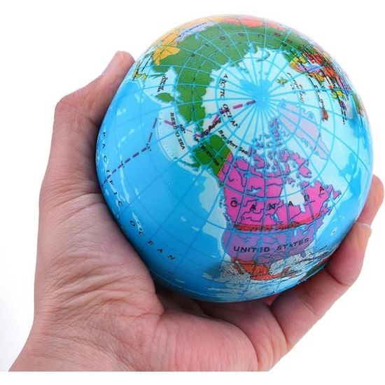 Globe terre balles anti- stress pour enfants 12 pack le soulagement du  stress jouet bébé monde globe de la terre boule 2. 48 [A264] - Cdiscount  Jeux - Jouets