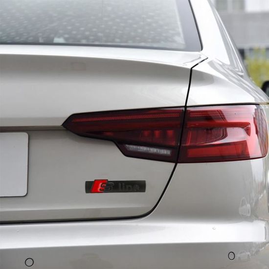 Insigne de voiture et de l/'emblème Utilisé pour For Audi A3 A7 A4L A6L Q3 Q5 Q7 TT Argent Chromé ABS 2.0 2.7 3.0 TDI A4 A6 lettres A8 Carrosserie de coffre arrière emblème badge autocollant autocolla