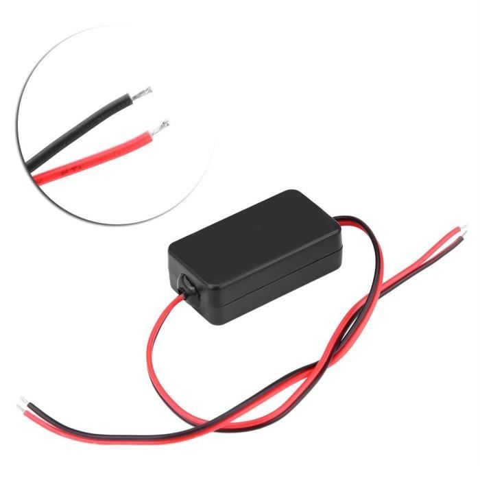 Kit 2 Filtres Antiparasite 12V Pour Caméra De Recul - Condensateur Stabilisateur - Élimine Scintillement écran Noir