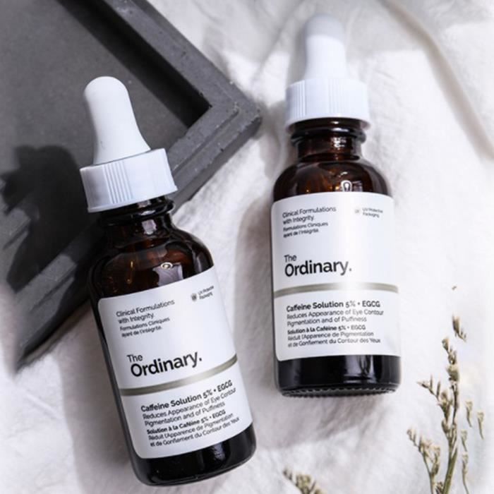 The Ordinary solution de caféine Essence anticernes yeux 5 + EGCG 30 ml Cdiscount Au quotidien