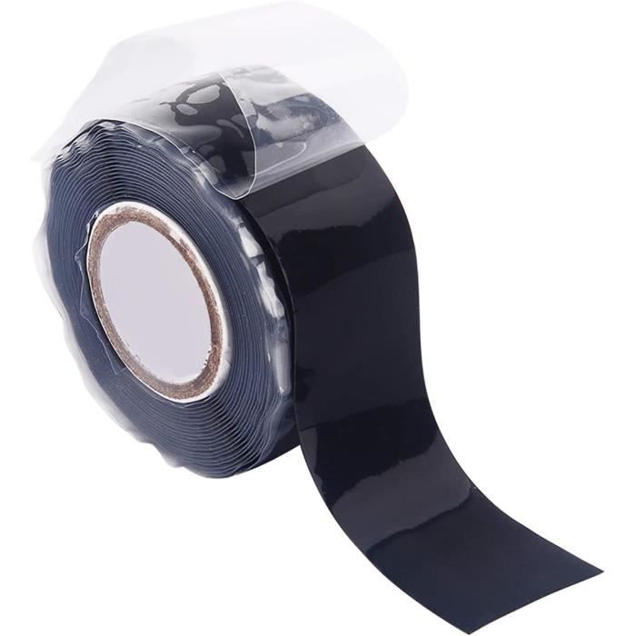 Ruban adhésif caoutchouté étanche Flex Tape, scelle et répare les fuites,  noir, 4 po x 5 pi