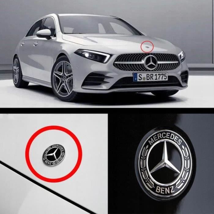 Logo Badge Capot, Voiture en Alliage De Zinc Fronde Ornement De Capot  Emblème Chrome Aigle Insigne Logo 3D pour Mercedes Benz Classe - Cdiscount  Auto