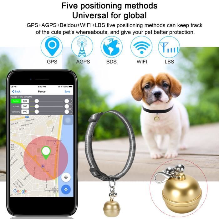 Acheter Traceur GPS intelligent multifonctionnel pour animaux de compagnie,  Mini alarme Anti-perte, localisateur Bluetooth sans fil étanche, traceur  pour chien, chat, enfants, portefeuille de voiture, collier de clé