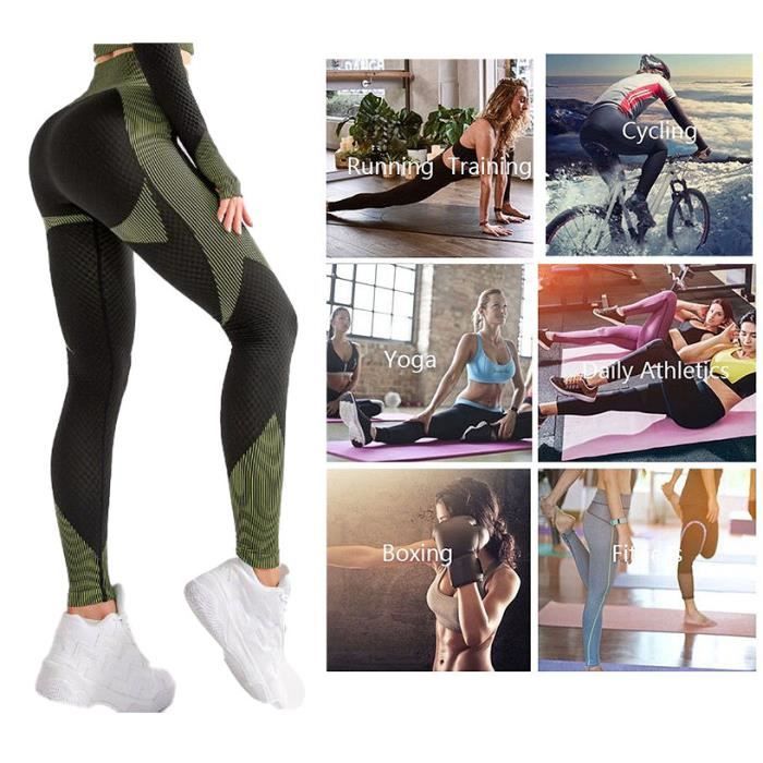 Pantalon de Sudation Femme Legging,Minceur Transpiration Sauna  Pants,Elastiques Compression,Taille Haute Legging,pour Sport,Yoga,M