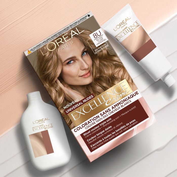 Coloration L’Oréal Excellence Crème - Nuance 8 Blond Clair, Neuve Et Intacte (origine France)