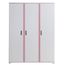Armoire Penderie Valentine 3 Portes Blanche Achat Vente Armoire De Chambre Armoire Penderie Valentine Soldes Des Le 8 Janvier Cdiscount