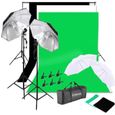Softbox Kit Éclairage avec Backdrops, Parapluie Lumière stand, Trépieds et Sac de Transport-0