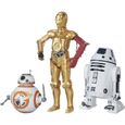 Figurine Droïds - HASBRO - STAR WARS - R2-D2, C3-PO et BB-8 - Pour Enfant de 6 ans et plus-0