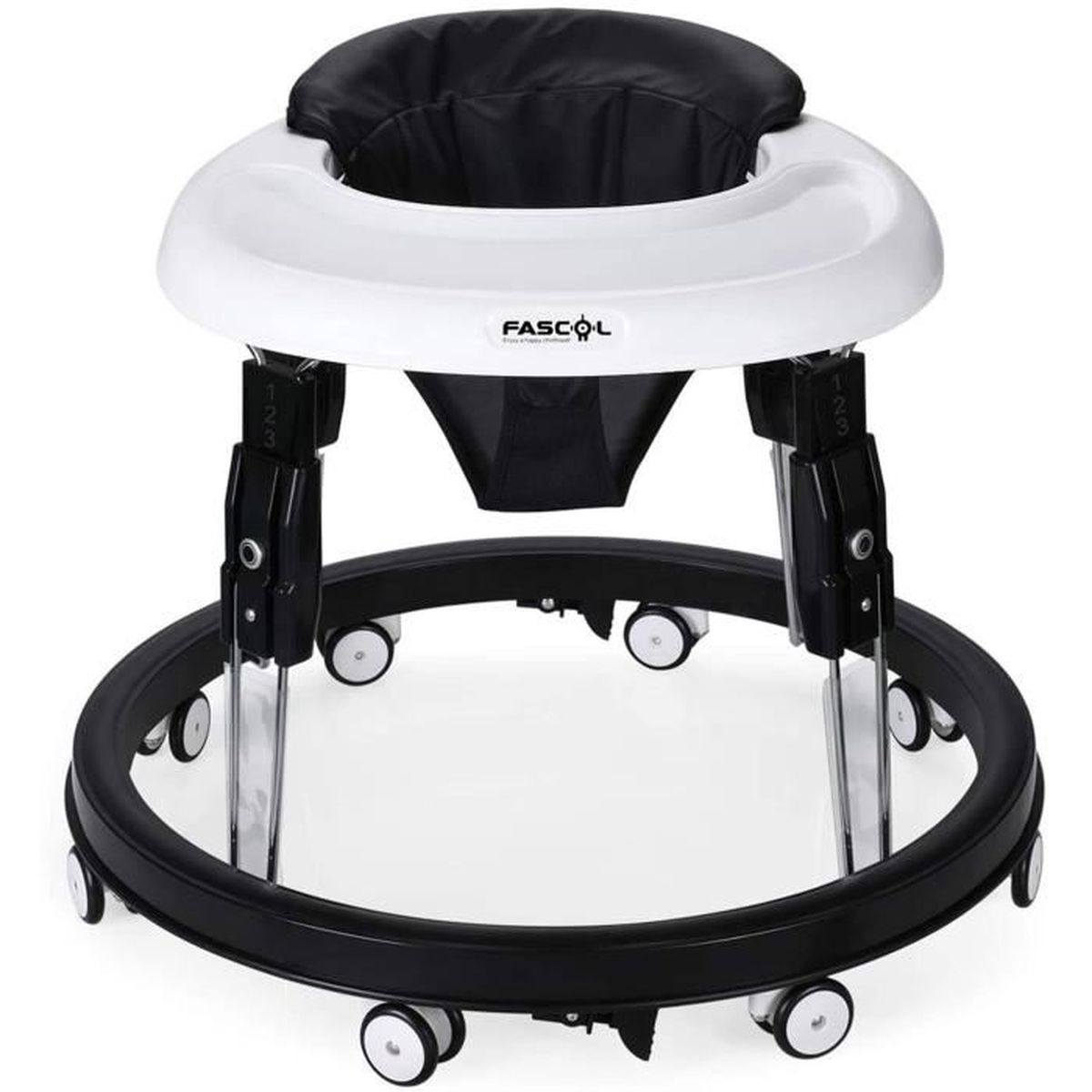 Fascol Trotteur Bebe Pliable Pour Garcon Et Fille Avec 8 Roues En Caoutchouc Silencieuses Et Plateau Amovible Trotteur Pour Bebe De Prix Pas Cher Cdiscount