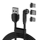 100DRINE 100 DRINE Câble de données magnétique universel à charge rapide à 540 degrés 3 en 1 en nylon tressé, charge rapide 3 A pour Android.[Z5451]