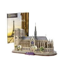 Puzzle 3D Notre Dame - World Brands - Modèle National Geographic - 128 pièces - Enfant 8 Ans ou Plus