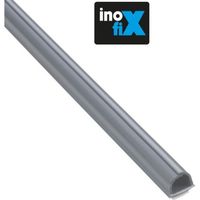 Inofix - Lot de 4 gaines adhésives Cablefix 8 x 7 mm gris metallisé