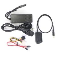 Câble adapteur - Convertisseur USB 2.0 vers IDE - SATA 2.5 3.5 HDD EU Plug A56992