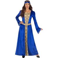 Déguisement Princesse Médiévale bleue femme-120939 - FUNIDELIA - Robe, ceinture et bandeau en 100% Polyester