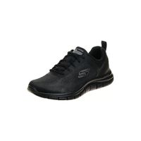 Chaussures Skechers s Broader Homme 232698 BBK - Noir - Homme - Plat - Synthétique - Adulte - Lacets