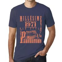 Homme Tee-Shirt Millésime Vieilli À La Perfection 1971 52 Ans T-Shirt Cadeau 52e Anniversaire Vintage Année 1971