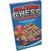 Solitaire Chess - 120 défis - Jeux de logique magnétique - 1 Joueur dès 8 Ans - Version voyage - 76517 - Ravensburger