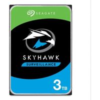 Seagate SkyHawk 3 To, Disque dur interne de surveillance HDD, 3,5" SATA 6 Gbit/s, 64 Mo memoire cache, pour systeme de camera