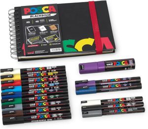 MARQUEUR uni-ball 205087 - POSCA Marker Set XL, 15 crayons 