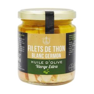 THON & AUTRE POISSON Agidra - Filets thon blanc Germon huile d'olive V.