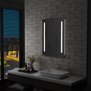 Salle de bains miroir avec éclairage 80x60/90x70 DEL miroir Touch Montre beschlagfrei 