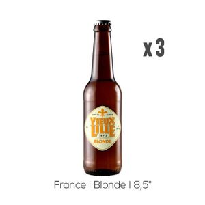BIERE Vieux Lille Triple Blonde - Bière - 3x33cl