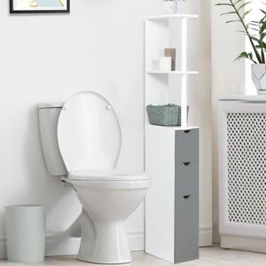 Top Colonne De Toilette L 15 Cm Blanc Mat Achat Vente