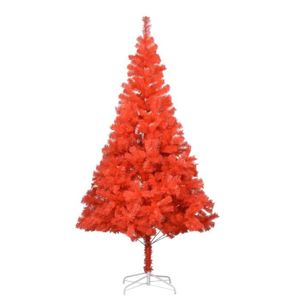 Petit Sapin De Noel Rouge Sapin De Noel Artificiel Rouge Cdiscount