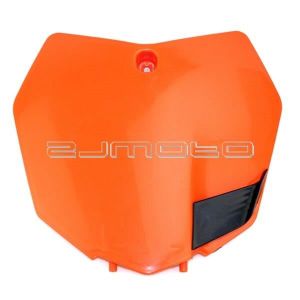 PLAQUE IMMATRICULATION Equipement auto,Plaque d'immatriculation avant en plastique Orange pour vélo hors route,pour Motocross Enduro 350 - Type Orange
