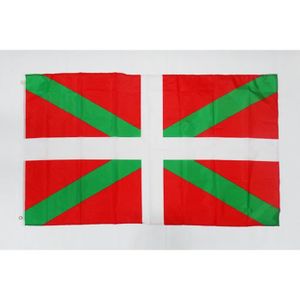 U24/ Drapeau du Pays Basque haute qualit/é pour bateau drapeau 20/ X 30/ cm