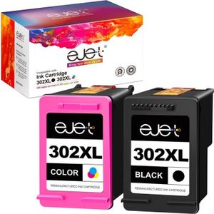 Cartouche d'encre compatible 302 H302B/CL Noir et couleurs (H302B