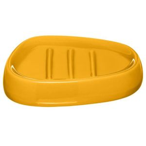 PORTE SAVON Five - Porte savon moutarde Silk L, 12 x P, 9,5 x H, 2,5 cm Moutarde