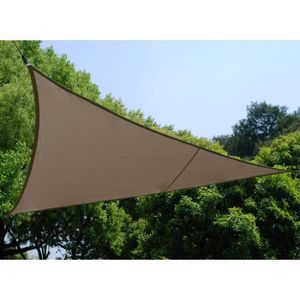 VOILE D'OMBRAGE Voile d'ombrage triangulaire Hespéride - CURACAO taupe - 180g/m²