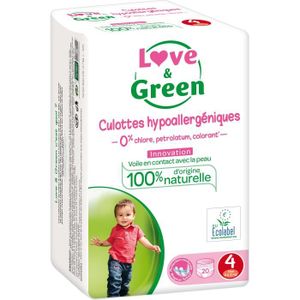 COUCHE Love & Green Culottes d'apprentissage T4 x20 (4-14 kg)