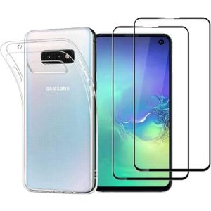 FILM PROTECT. TÉLÉPHONE Samsung Galaxy S10E (2019) Coque Transparente + 2 