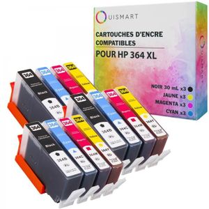 PACK CARTOUCHES Ouismart® 12 Pack Cartouches Compatible HP 364 364
