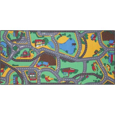Tapis jeu enfant circuit voiture 67x100cm | Maisons du Monde