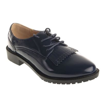 Derbies bleu vernis new arrivals