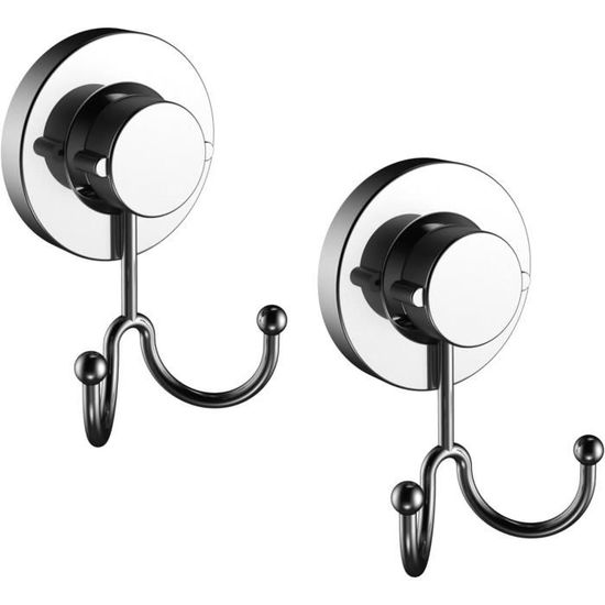 Crochet à Ventouse Robuste En Acier Inoxydable Pour Salle De Bain Toilettes Et Cuisine Lot De 2 96851121