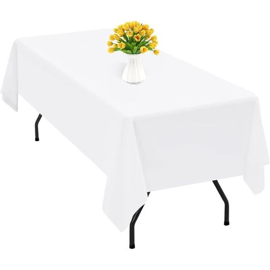 Nappe à Thé Brodée Sur Satin Damassé - 90x90 Cm, Blanc Cassé - Polyester - Fabriqué En France