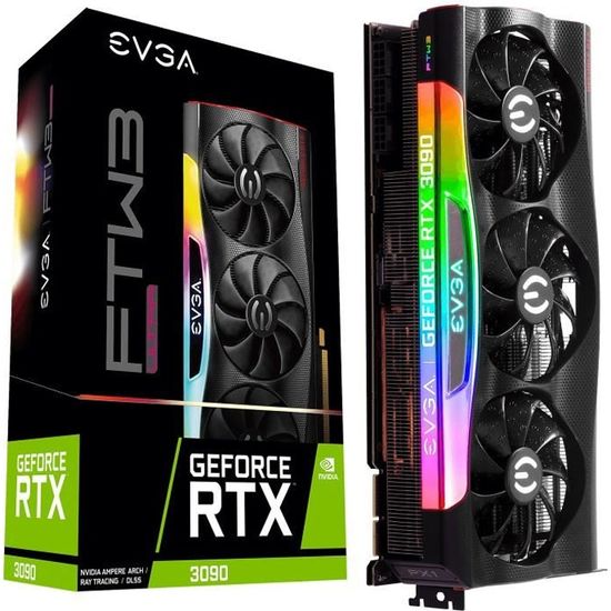 CARTE GRAPHIQUE INTERNE Carte graphique EVGA GeForce RTX 3090 FTW3 ULTRA G
