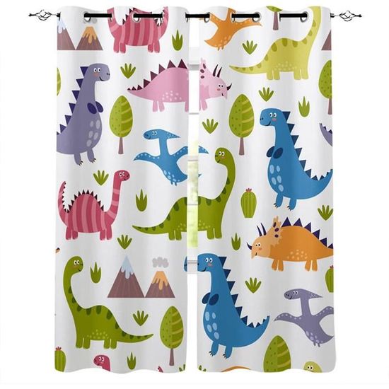 Rideaux Enfants Laura Ashley – Motif Dinosaures – Sur Mesure – Neuf Avec étiquette