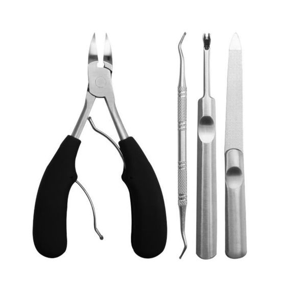 Kit Podologue Thwaites - Coupe-ongles Tête Lune, Séparateur, Ressort - Inox, 2 Ans Garantie